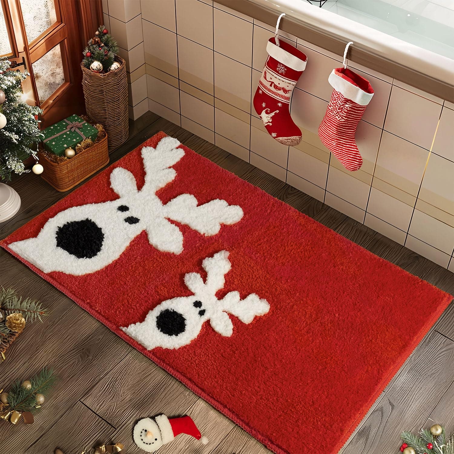 Christmas Bathroom Rugs