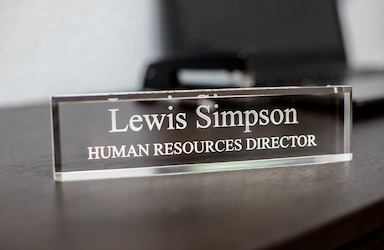 Personalized Office Name Plates