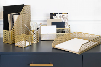 Gold Desk Accessories