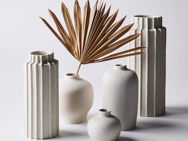 White Ceramic Vases