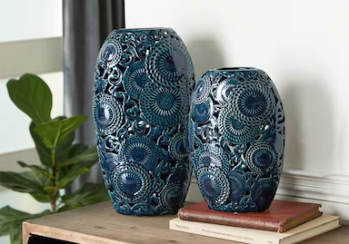 Blue Ceramic Vases