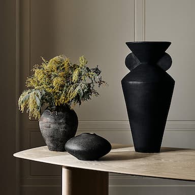 Black Vases