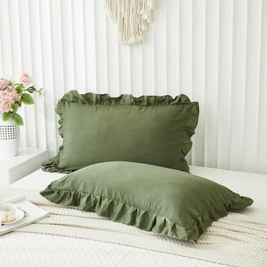 Green Pillow Cases