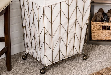 Laundry Basket with Wheels