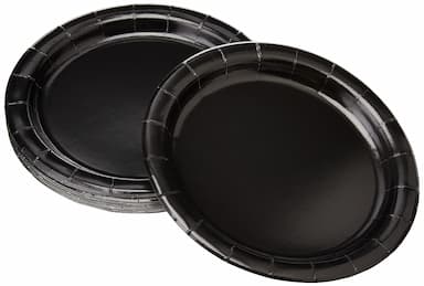 Black Paper Plates