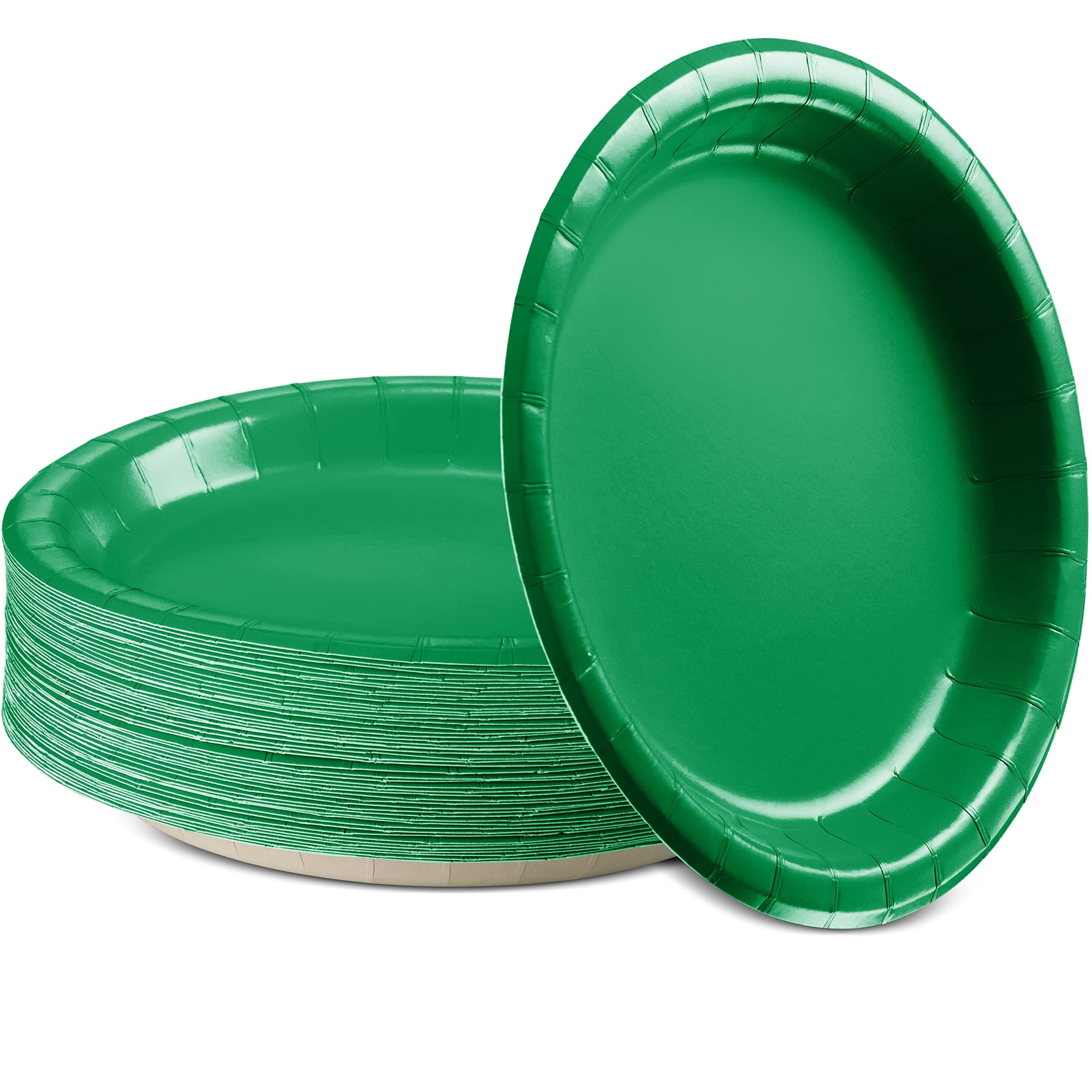 Green Paper Plates