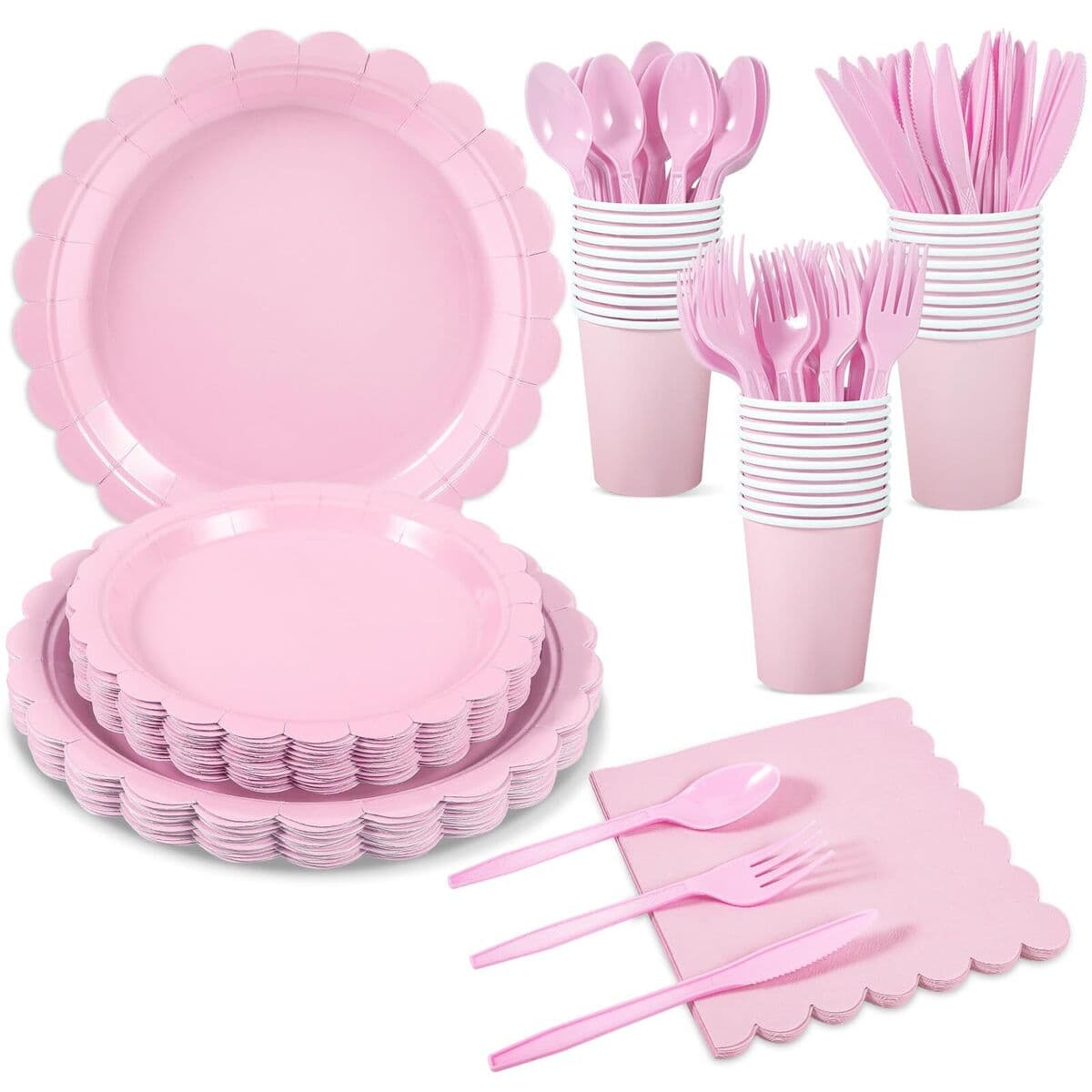 Pink Paper Plates