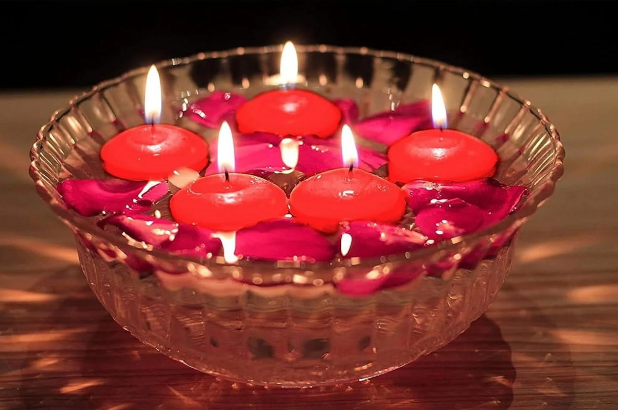 Red Floating Candles