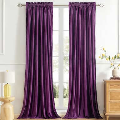Purple Window Curtains