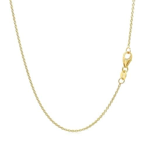 Best Gold Chains #4 from prgislew 14k Gold Over 925 Sterling Silver Chain Necklace for Women , Prgislew Layering Necklaces 18" 1.6mm Cable Chain Necklace Sturdy & Shiny Women's Gold Chain Necklaces Upgraded Spring-Ring Clasp Gold Plated Necklace(Yellow Gold)