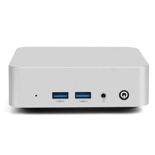 Best Mini Computers #1 from Binxarn Mini PC (4C/4T) 8GB RAM 128GB SSD Support 2T desktop computers windows/WiFi/BT/DC/RJ45 LAN 1000M/USB*4/USB-C*2 /HDMI*2 4K Dual Display 2.4G/5G WiFi & BT4.2 Mini Desktop Computer Home Office (N3700)