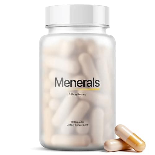 Best Mineral Supplements #10 from Menerals Menerals Mens Multivitamin โ Powerful All in One Mineral Supplement for Men โ Natural Trace Minerals with Fulvic Acid from Rich American Soil โ Supports Daily Energy, Vitality, Focus, and Mens Health