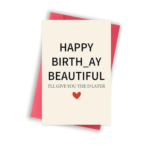 Best Birthday Gifts for Wife #4 from GlightG GlightG Funny Birthday Card for Wife from Husband, Best Gift for My Wife Birthday, Happy Wife Birthday Gift Ideas for Her, Sweet Birthday Card for Women Her Girlfriend