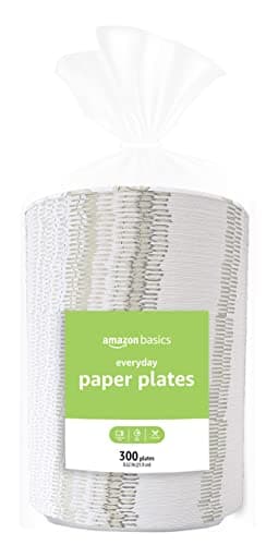 Best Paper Plates #7 from Amazon Basics Amazon Basics Everyday Paper Plates, 8.62 Inch, Disposable, 300 Count