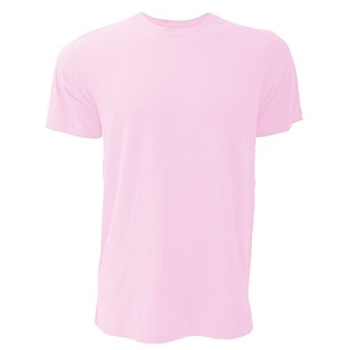 Best Pink T-Shirts for Men #8 from BELLA+CANVAS Canvas Unisex Jersey Crew Neck T-Shirt/Mens Short Sleeve T-Shirt (M) (Soft Pink)
