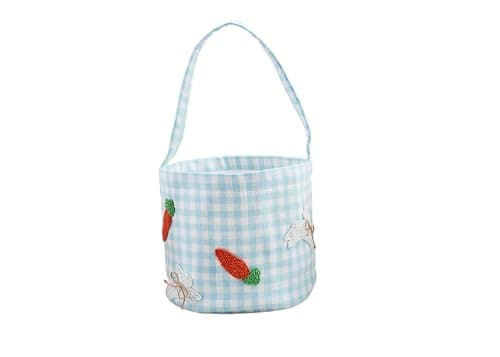 Best Easter Baskets #10 from Mud Pie Mud Pie Blue Easter Beaded Bucket; 7 1/2" x 8 1/2"