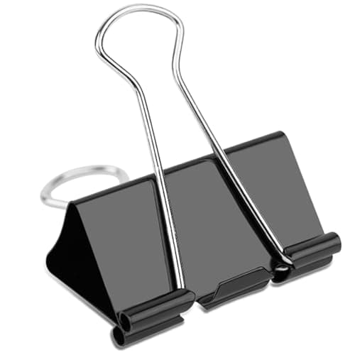 Best Binder Clips #4 from Ufmarine Ufmarine Extra Large Binder Clips 2 inch, (40 Pcs) Big Paper Clips for Office