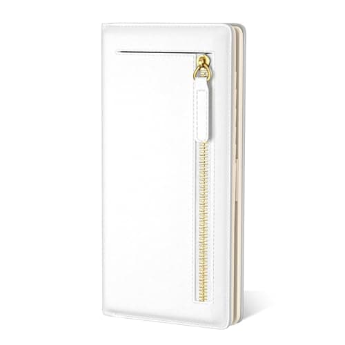 Best White Wallets #8 from TMOODEL TMOODEL Wallet Women, Cute RFID Blocking Credit Card Holder for Women, Slim Thin Leather Bifold Ladies Purse, Clutch Billfold Card Holder Wallets with 11 Card Slots & ID Window, Ivory White