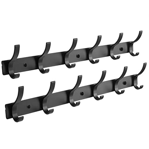 Best Hat Racks #7 from Optish Optish 2 Pack Coat Rack Wall Mount, Coat Hooks Wall Mount, Wall Hooks for Hanging, Hat Rack for Wall, Coat Hanger Wall Mount, Towel Hooks for Bathrooms