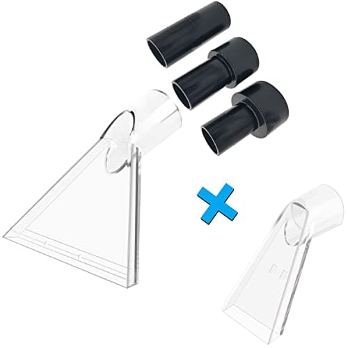 Best Carpet Vacuum Extractor Attachments #2 from Happy Tree Happy Tree Universal Fits All Shop Vacs with 2-1/2"& 1-7/8" & 1-1/4" Adapters Large 7-1/2"& Small 3-1/2" Clear Head for Upholstery/Carpet Cleaning, Shop Vac Extractor Attachment
