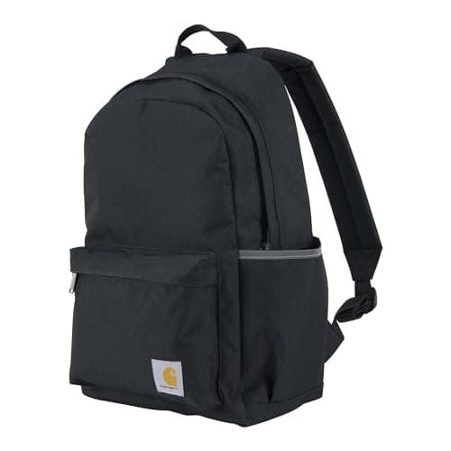 Best Black Backpacks #5 from Carhartt Carhartt 21L Classic Laptop Backpack, Water-Resistant Pack W/ 15" Laptop Sleeve and Organizational Compartments, PFAS Free, Black