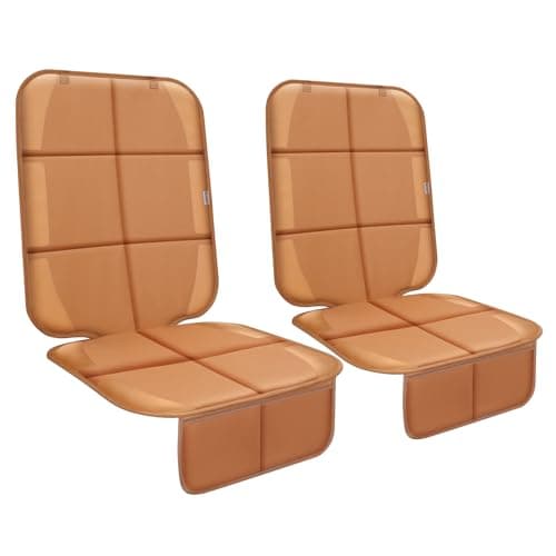 Best Car Seat Protectors #9 from Meolsaek Meolsaek Car Seat Protector for Child Car Seat, Durable 600D Fabric Waterproof Car Seat Cover with Thick Pad Non-Slip Backing (No Imprints) (2 pcs -Tan)