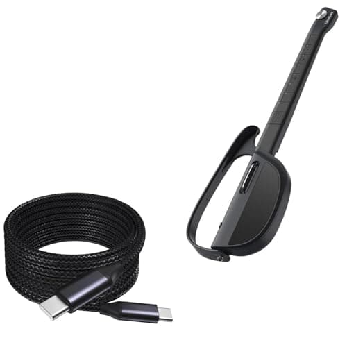 Best Stringless Smart Guitars #4 from BoxWave BoxWave Cable Compatible with LiberLive C1 Stringless Smart Guitar - DirectSync PD Cable (10ft) - USB-C to USB-C (100W), Long Type C Braided Nylon Alloy Fast Charge - Jet Black