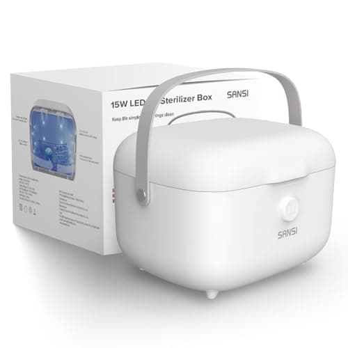 Best UV-C Light Sanitizers #1 from SANSI SANSI 15W UV Light Sanitizer Box with 360° UVC Chips, Sanitizes in 5 Minutes 5.1L Large Capacity Sanitizer for Baby & The Whole Family
