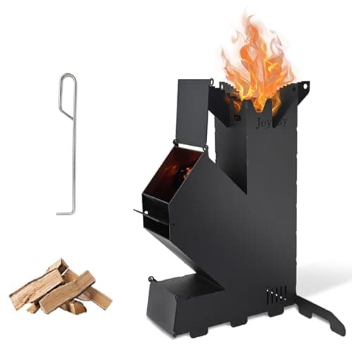 Best Rocket Stoves for Outdoor Cooking #3 from Vuskyce Rocket Stove Rocket Stove for Cooking Portable Wood Burning Stove Wood Fire Camping Stove for Cooking backyard cooking Camping grill outdoor events BBQ Comes with storage bag