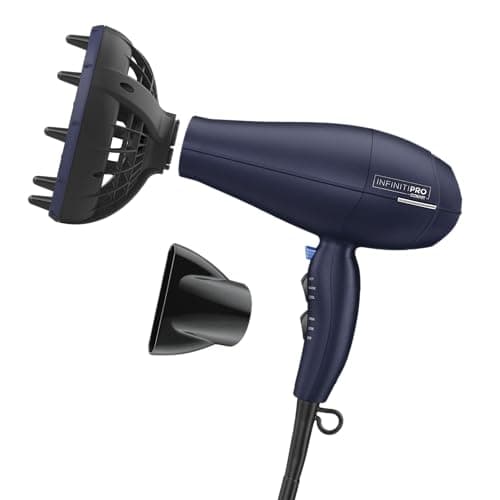 Best Diffuser Dryers #2 from Conair INFINITI PRO CONAIR Hair Dryer with Innovative Diffuser, Enhances Curls and Waves While Reducing Frizz, Dark Blue