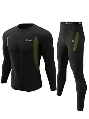 Best Hunting Clothes for Men #1 from romision romision Thermal Underwear Long Johns for Men Fleece Lined Base Layer Cold Weather Hunting Gear Bottom and Top Set