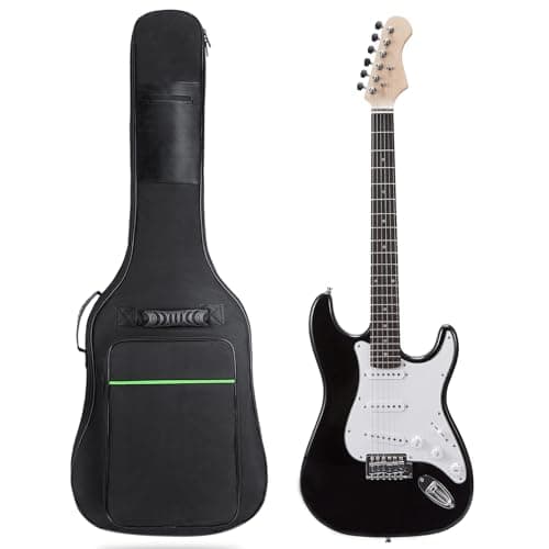 Best Electric Guitar Cases #7 from Muscab Muscab 39 Inch Electric Guitar Bag 7mm Padding Waterproof Electric Guitar Case, Electric Guitar Gig Bag Backpack with Neck Strap and Pockets, Black