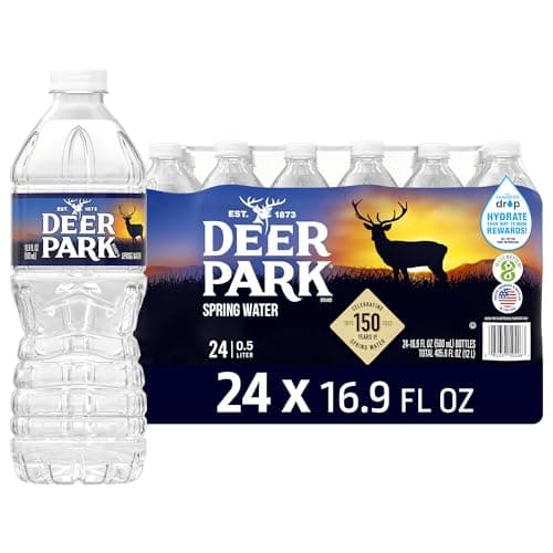 Best Spring Waters #7 from Deer Park Deer Park Spring Water, 24 Pack – Crisp Refreshing Taste – 16.9 Fl Oz
