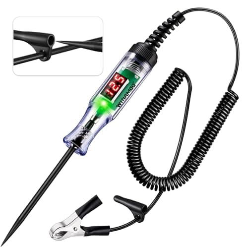 Best Automotive Tools #4 from WINAMOO WINAMOO Automotive Test Light with 3-48V LED Digital Voltage Display, Auto Circuit Tester with Voltmeter & Dual Color Polarity Indicate, Electric Test Pen w/Stainless Probe for Car/Truck/SUV Checker