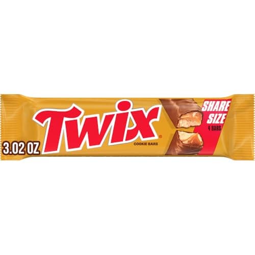 Best Twix Cookie Bars #8 from Twix TWIX Milk Chocolate Caramel Cookie Candy Bars, Share Size, 3.02 Oz