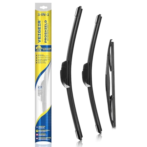 Best Wiper Blades #10 from VEIGEIR 3 Pack Windshield Wiper Blades Compatible With 2005-2022 Honda Odyssey Original Equipment Replacement Front Rear Wiper Blades Set for My Car - 26"/22"/16"