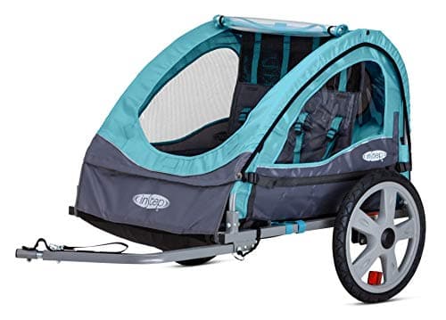 Best Bike Trailers for Kids #10 from Instep InStep Take 2 Kids Bike Trailer, Double Seat, Universal Coupler, Folding Frame, Quick-Release Wheels, Canopy with Bug Screen and Weather Shield, Bike Trailer for Kids
