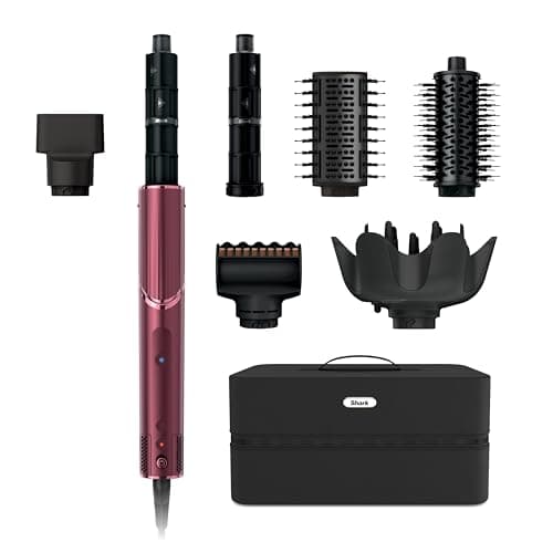 Best Hair Multi-Stylers #4 from Shark Shark FlexStyle Air Styling & Drying System, Powerful Hair Dryer Brush & Multi-Styler with Auto-Wrap Curlers, Diffuser, Paddle Brush, Round Brush, Concentrator Attachment, Black Cherry, HD457CR