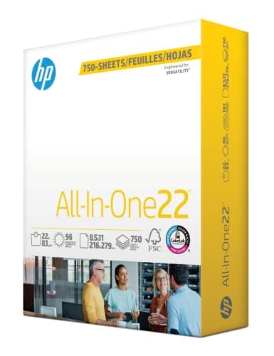 Best Copy Printer Papers #7 from HP Papers HP Papers | 8.5 x 11 Paper | All In One 22 lb | 1 Mega Ream - 750 Sheets | 96 Bright | Made in USA - FSC Certified | 207750R