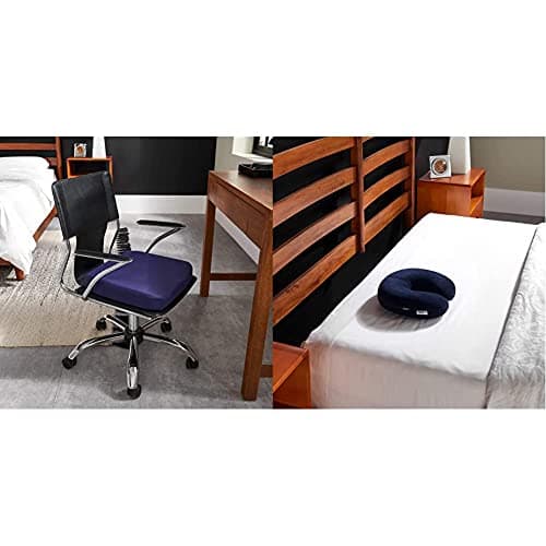 Best Tempur-Pedic products #2 from Tempur-Pedic Tempur-Pedic Seat Cushion and Neck Pillow Bundle, Medium, Dark Navy Blue