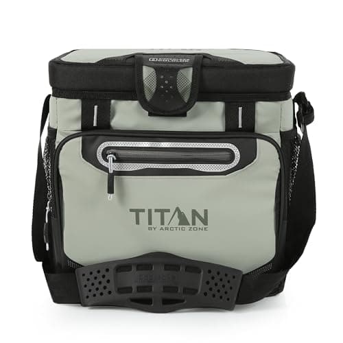 Best Camping Cooler Bags #7 from Titan by Arctic Zone Titan by Arctic Zone 16 Can Zipperless Soft Cooler with HardBody Liner, Seagrass