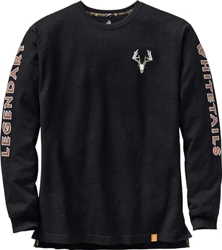 Best Hunting Clothes for Men #2 from Legendary Whitetails Legendary Whitetails Men's Non-Typical Series Long Sleeve T-Shirt Black Large
