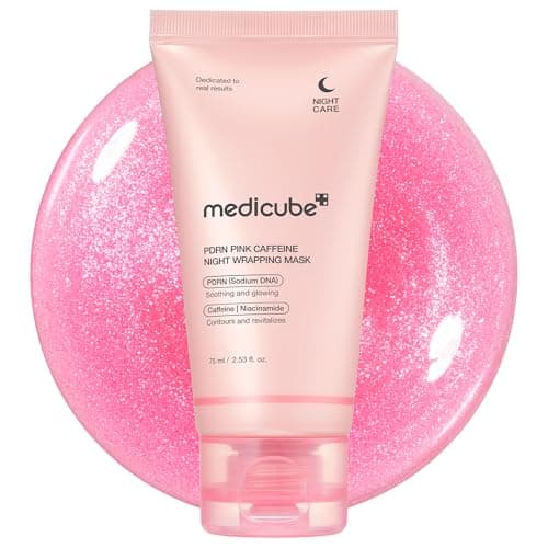 Best Collagen Face Masks #3 from medicube medicube Wrapping Mask PDRN Caffeine Overnight Peel Off Facial Mask | Firming, Depuffing & Hydration | Caffeine, Collagen For Refined, Glass Skin & Face Contour Support | Korean Skin Care, 2.53 fl.oz