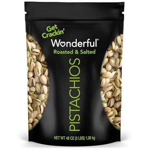 Best Pistachios #7 from Wonderful Pistachios Wonderful Pistachios In Shell, Roasted & Salted Nuts, 48 Ounce Resealable Bag, Protein Snacks, Bulk Snacks, Healthy Snacks for Adults