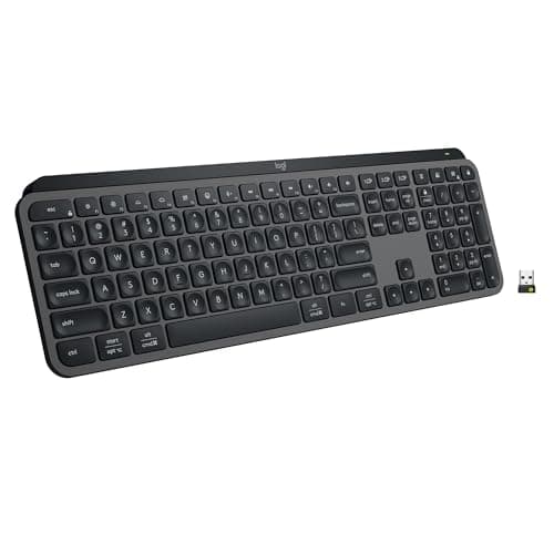 Best Computer Keyboards #3 from Logitech Logitech MX Keys S Wireless Keyboard, Low Profile, Fluid Precise Quiet Typing, Programmable Keys, Backlighting, Bluetooth, USB C Rechargeable, for Windows PC, Linux, Chrome, Mac - Graphite