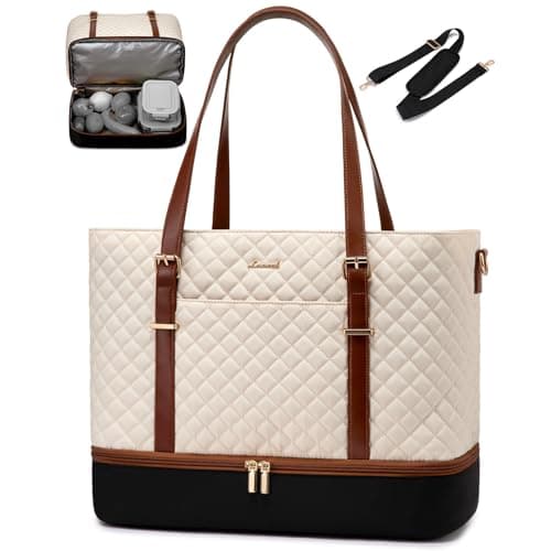 Best Maxtop Backpackes #9 from LOVEVOOK LOVEVOOK Lunch Tote Bag for Women, 15.6 Inch Laptop Work Bag With Lunch Compartment & Large Cup Holder, Lightweight Work Briefcase for Travel, Bussiness, Teacher