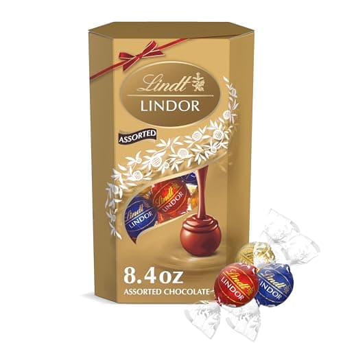 Best Lindt Chocolates #9 from Lindt Lindt LINDOR Assorted Chocolate Candy Truffles Gift Box, 8.4 oz.
