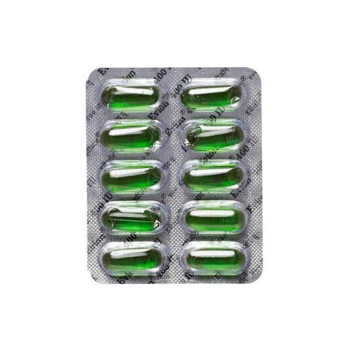 Best Vitamin E Capsules #1 from Evion 50 Evion Capsules Vitamin E For Glowing Face,Strong Hair,Acne,Nails, Glowing Skin 400mg