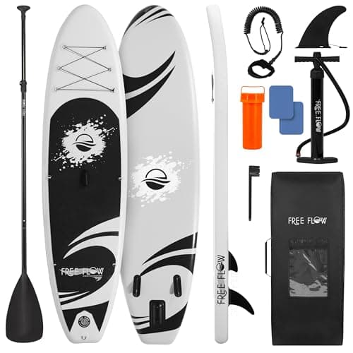 Best Paddle Boards #2 from SereneLife SereneLife 10’6” Inflatable Stand Up Paddle Board with Premium SUP Accessories - 32” Wide Stable Design with Non-Slip EVA Deck Pad, for Youth and Adults, 275 lbs. Capacity