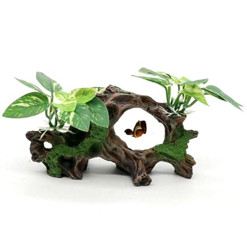 Best Aquarium Decors #10 from relaqcc relaqcc Fish Tank Decorations Artifical Driftwood Cave Aquarium Decor Ornaments Silk Aquarium Plants for Betta Fish Tank Accessories